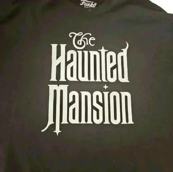 Funko Mens Black And White Disney The Haunted Mansion Title Crewneck S - Picture 4 of 7